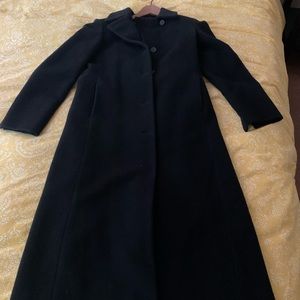 Benetton long wool coat belt bought in new like new a free item w/ purchase